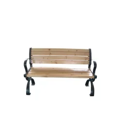 Παγκάκι Εξωτερικού Χώρου Μεταλλικό Καφέ 152x52x74cm