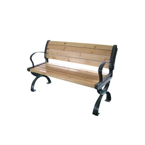 Παγκάκι Εξωτερικού Χώρου Μεταλλικό Καφέ 152x52x74cm