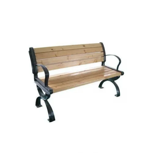 Παγκάκι Εξωτερικού Χώρου Μεταλλικό Καφέ 152x52x74cm