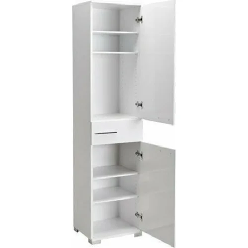 Velco Στήλη Μπάνιου Δαπέδου με Μελαμίνη Μ45xΒ38xΥ187cm Λευκή Velco Στήλη Μπάνιου Δαπέδου με Μελαμίνη Μ45xΒ38xΥ187cm Λευκή