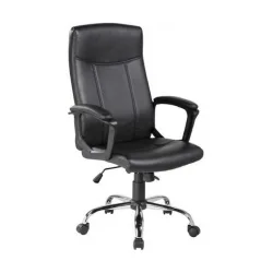 Καρέκλα Γραφείου με Ανάκλιση Μαύρη Velco