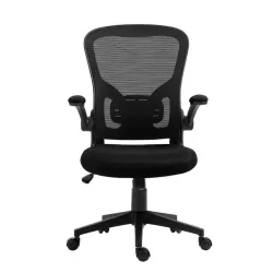 Καρέκλα Γραφείου με Ρυθμιζόμενα Μπράτσα Μαύρη Velco