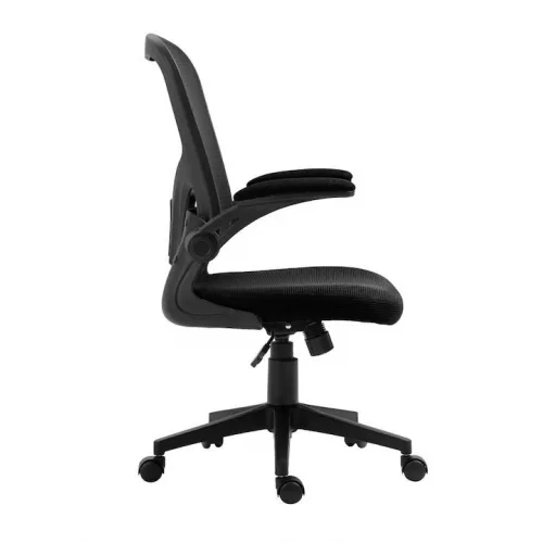 Καρέκλα Γραφείου με Ρυθμιζόμενα Μπράτσα Μαύρη Velco