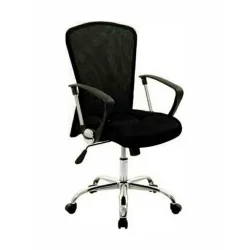 Καρέκλα Γραφείου με Μπράτσα Μαύρη Velco