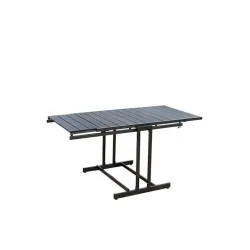 Μεταλλικό Τραπέζι Catering Εξωτερικού Χώρου Πτυσσόμενο Καφέ 147.5x76.5x73.6εκ.