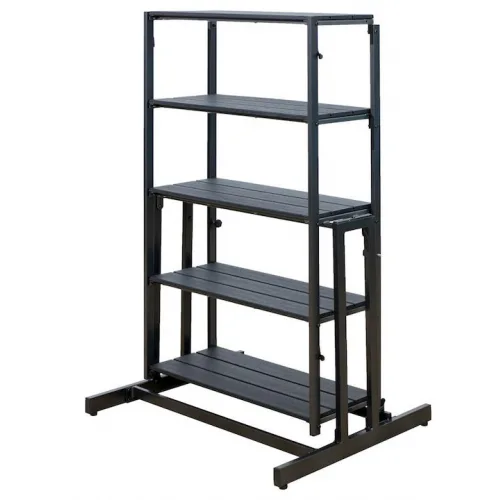 Μεταλλικό Τραπέζι Catering Εξωτερικού Χώρου Πτυσσόμενο Καφέ 147.5x76.5x73.6εκ.