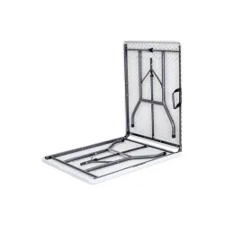 Μεταλλικό Τραπέζι Catering Εξωτερικού Χώρου Πτυσσόμενο Λευκό 180x74x72εκ.