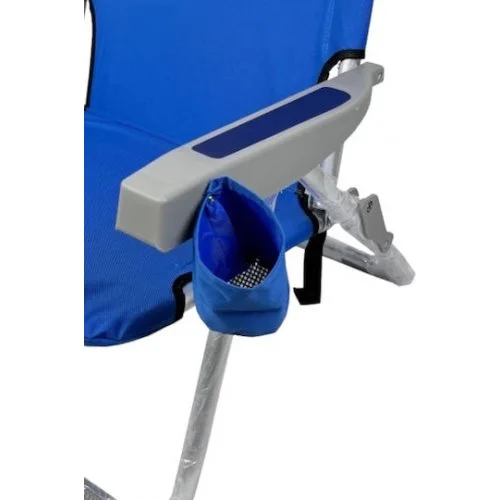 Myresort Καρεκλα Παραλιας Αλουμινιου Μπλε Μπρατσα 600d Polyester