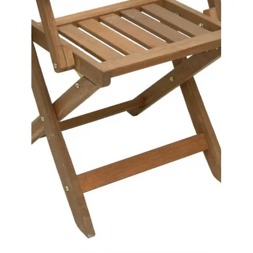 Καρέκλα Εξωτερικού Χώρου Ξύλινη Καφέ 42x38x87εκ.