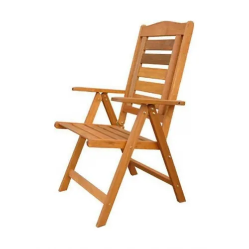 Καρέκλα Εξωτερικού Χώρου Ξύλινη Καφέ 47x41x118εκ.