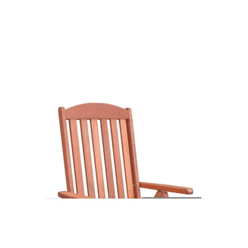 Καρέκλα Εξωτερικού Χώρου Ξύλινη Καφέ 47x41x118εκ.