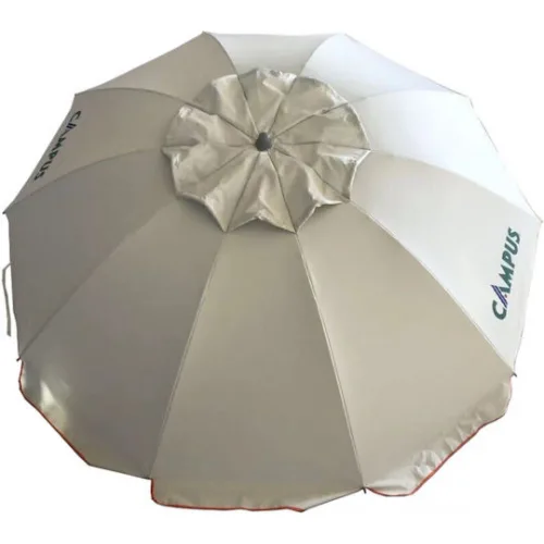 Campus Σπαστή Ομπρέλα Θαλάσσης Αλουμινίου Διαμέτρου 2m Λευκή