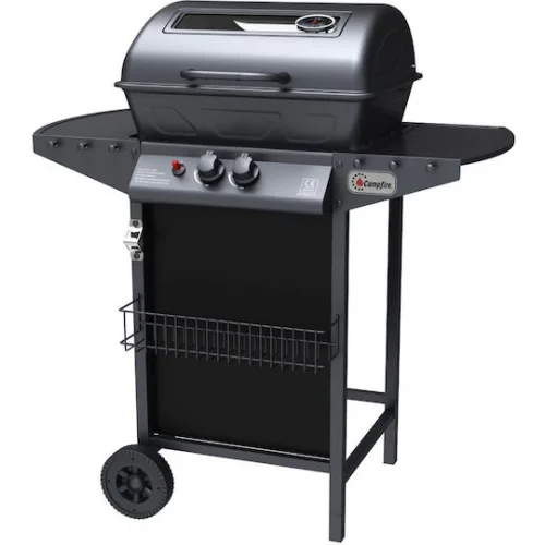 Campfire Ψησταριά Υγραερίου Σχάρας 49x37εκ. με 2 Εστίες 5.5kW