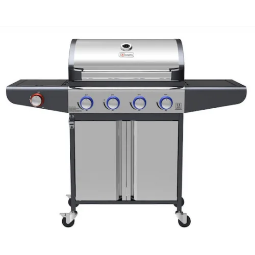 Campfire Ψησταριά Υγραερίου Σχάρας 63x40εκ. με 4 Εστίες 3.2kW και Πλαϊνό Μάτι