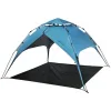 Campus Twin Αυτόματη Καλοκαιρινή Σκηνή Camping Igloo Μπλε για 4 Άτομα 210x210x150εκ.