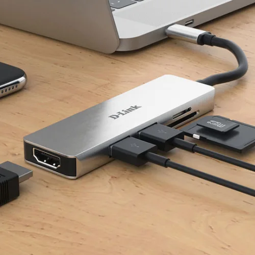 D-Link USB-C Docking Station με HDMI 4K Ασημί (DUB-M530) D-Link USB-C Docking Station με HDMI 4K Ασημί (DUB-M530)