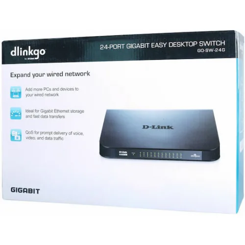 D-Link GO-SW-24G Unmanaged L2 Switch με 24 Θύρες Gigabit (1Gbps) Ethernet D-Link GO-SW-24G Unmanaged L2 Switch με 24 Θύρες Gigabit (1Gbps) Ethernet