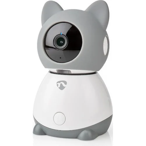 Nedis WIFICI30CGY IP Κάμερα Παρακολούθησης Wi-Fi Full HD 1080p με Αμφίδρομη Επικοινωνία και Φακό 3.6mm