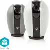Nedis WIFICI21CGY IP Κάμερα Παρακολούθησης Wi-Fi Full HD 1080p με Αμφίδρομη Επικοινωνία και Φακό 4mm (2 Εναλλάξιμα Καλύμματα) Γκρι