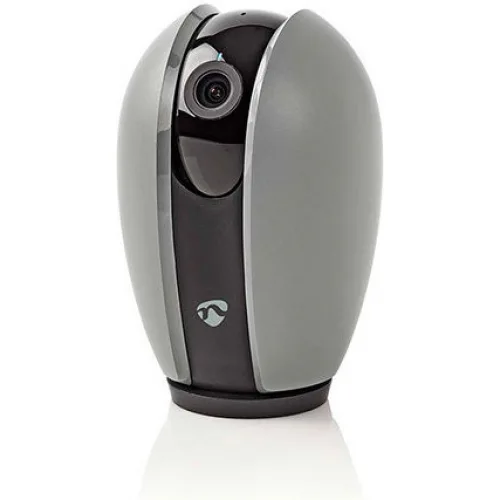 Nedis WIFICI21CGY IP Κάμερα Παρακολούθησης Wi-Fi Full HD 1080p με Αμφίδρομη Επικοινωνία και Φακό 4mm (2 Εναλλάξιμα Καλύμματα) Γκρι