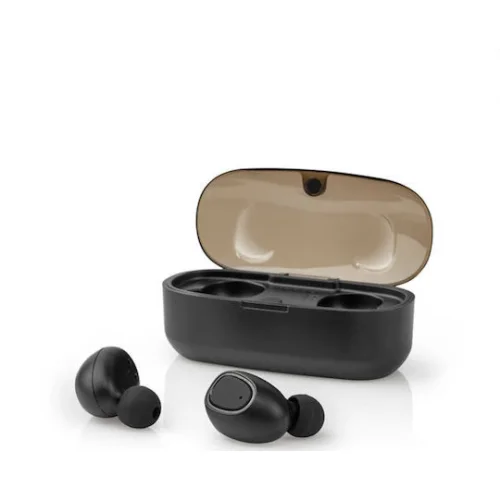Nedis HPBT5052BK In-ear Bluetooth Handsfree Ακουστικά με Θήκη Φόρτισης Μαύρα