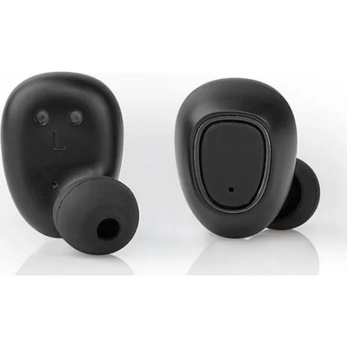 Nedis HPBT5052BK In-ear Bluetooth Handsfree Ακουστικά με Θήκη Φόρτισης Μαύρα