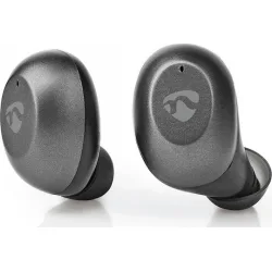 Nedis HPBT5056GY In-ear Bluetooth Handsfree Ακουστικά με Θήκη Φόρτισης Γκρι