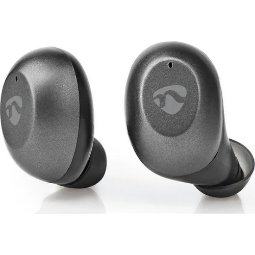 Nedis HPBT5056GY In-ear Bluetooth Handsfree Ακουστικά με Θήκη Φόρτισης Γκρι