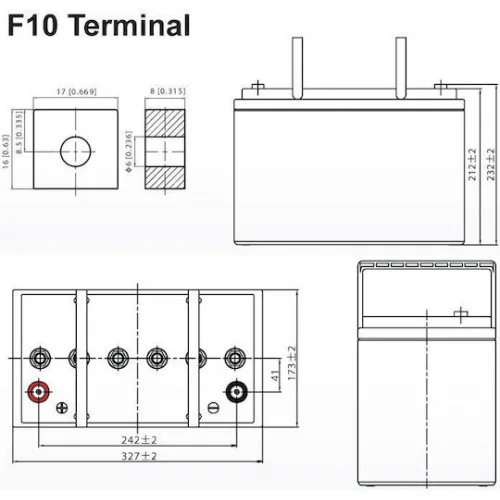 Ultracell UCG 100-12 Μπαταρία UPS με Χωρητικότητα 100Ah και Τάση 12V