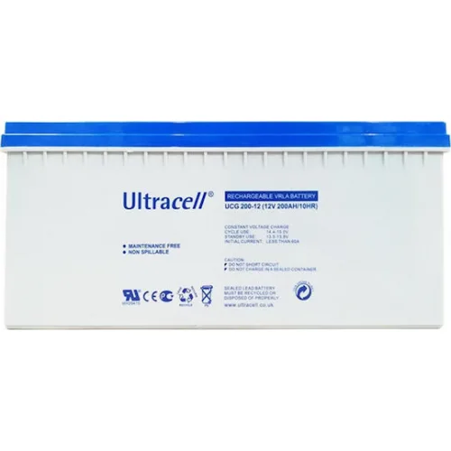 Ultracell UCG200-12 Μπαταρία Φωτοβολταϊκών AGM Κλειστού Τύπου Βαθειάς Εκφόρτισης 12V 200Ah