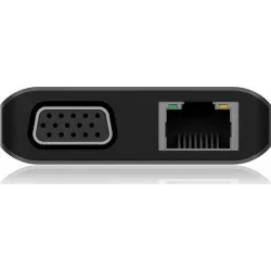 Icy Box USB-C Docking Station με HDMI 4K PD Ethernet και σύνδεση 3 Οθονών Ασημί (IB-DK4070-CPD)