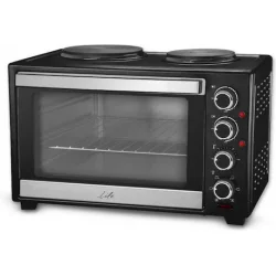 Life Ηλεκτρικό Φουρνάκι 38lt με 2 Εστίες και Αέρα