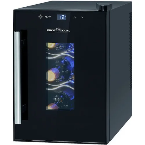 Profi Cook PC-WK 1230 Επαγγελματικό Ψυγείο Κρασιών 17lt με Θερμοκρασία Λειτουργίας +11°C / +18°C Π24.6 x Β50 x Υ39.5εκ.