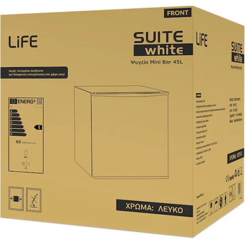 Life Mini Bar 45lt Υ51xΠ45xΒ45εκ. Λευκό Suite