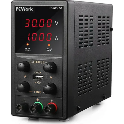 Pcwork PCWork PCW07A Τροφοδοτικό Πάγκου με 1 Κανάλι 30V 5A