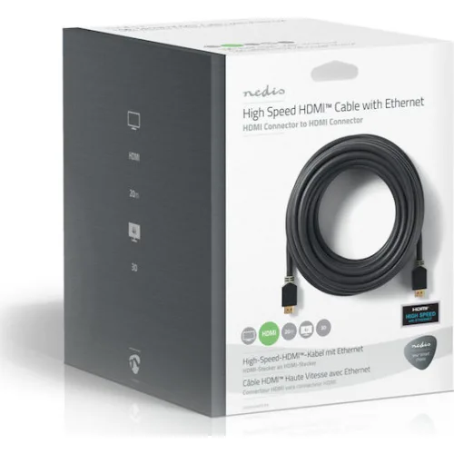 Nedis Cable HDMI male - HDMI male 20m Μαύρο