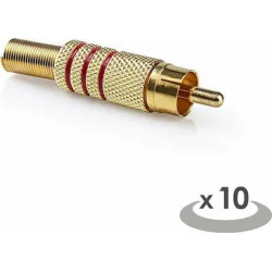 Nedis 10x RCA male (CAGP24900RD)