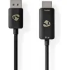 Nedis Cable DisplayPort male - HDMI male 1.8m Μαύρο (CCGP37108BK18)