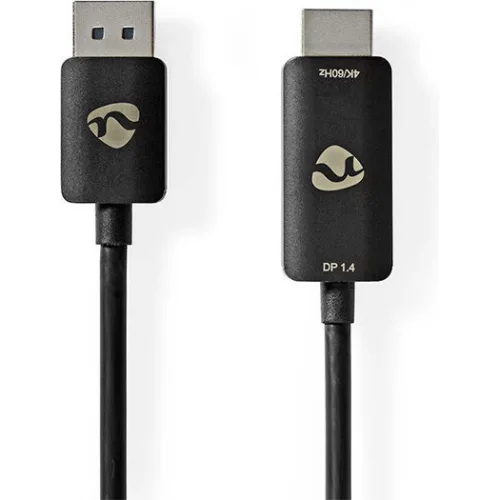 Nedis Cable DisplayPort male - HDMI male 1.8m Μαύρο (CCGP37108BK18)