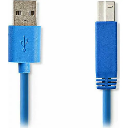 Nedis USB 3.0 Cable USB-A male - USB-B male Μπλε 2m CCGP61100BU20