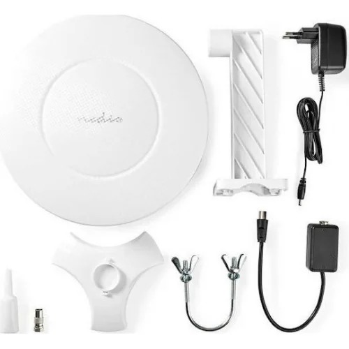 Nedis ANOR5003BK700 Εξωτερική Κεραία Τηλεόρασης (Απαιτεί Τροφοδοσία) Λευκή