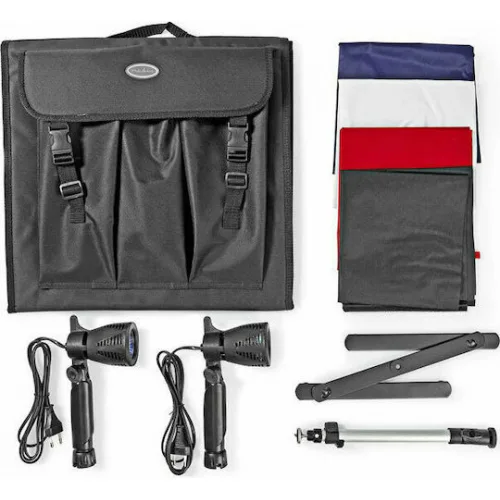 Nedis Photo Box Φωτιζόμενο με Πολλαπλά Backround 60x60x60cm