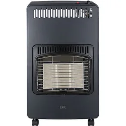 Life Blue Flame Κεραμική Σόμπα Υγραερίου 4200W Γκρι 42x43x75cm