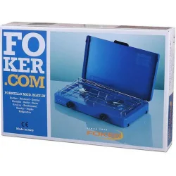 Foker Bleu-in Επιτραπέζια Εστία Υγραερίου Διπλή