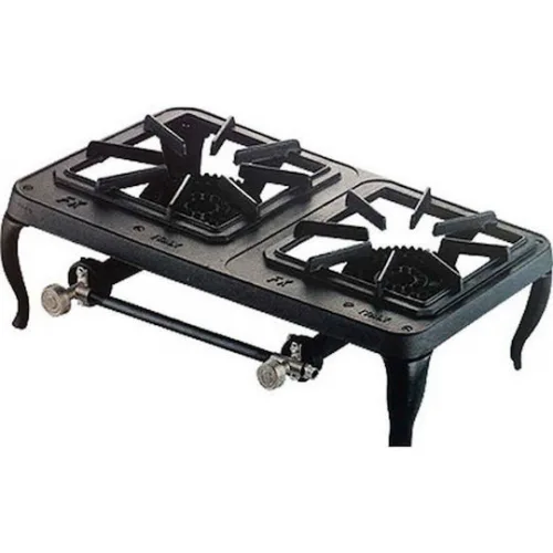 Foker Europa Εστία Υγραερίου Διπλή 8kW 55x37x16.5cm