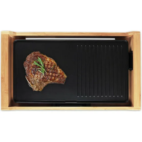 Life Teppanyaki Πλάκα Ψησίματος με Ρυθμιζόμενο Θερμοστάτη 1800W 43x23εκ.