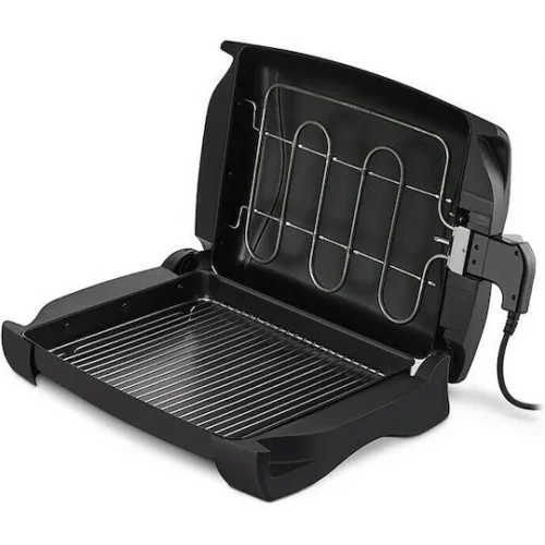 Life Steakhouse Επιτραπέζια Ηλεκτρική Ψησταριά Σχάρας 1100W με Καπάκι και Ρυθμιζόμενο Θερμοστάστη 34x26εκ.