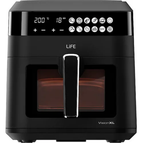Life Vision XL Air Fryer 6.3lt Μαύρο