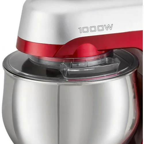 Bomann KM 6009 CB Κουζινομηχανή 1000W με Ανοξείδωτο Κάδο 5lt Red