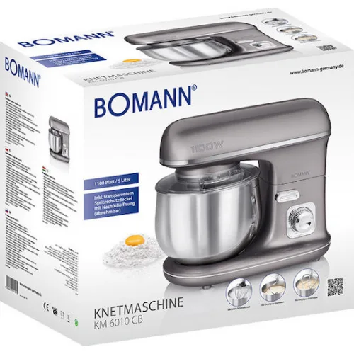 Bomann KM 6010 Titan CB Κουζινομηχανή 1100W με Ανοξείδωτο Κάδο 5lt